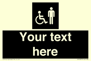 Custom information: black panel disabled and male